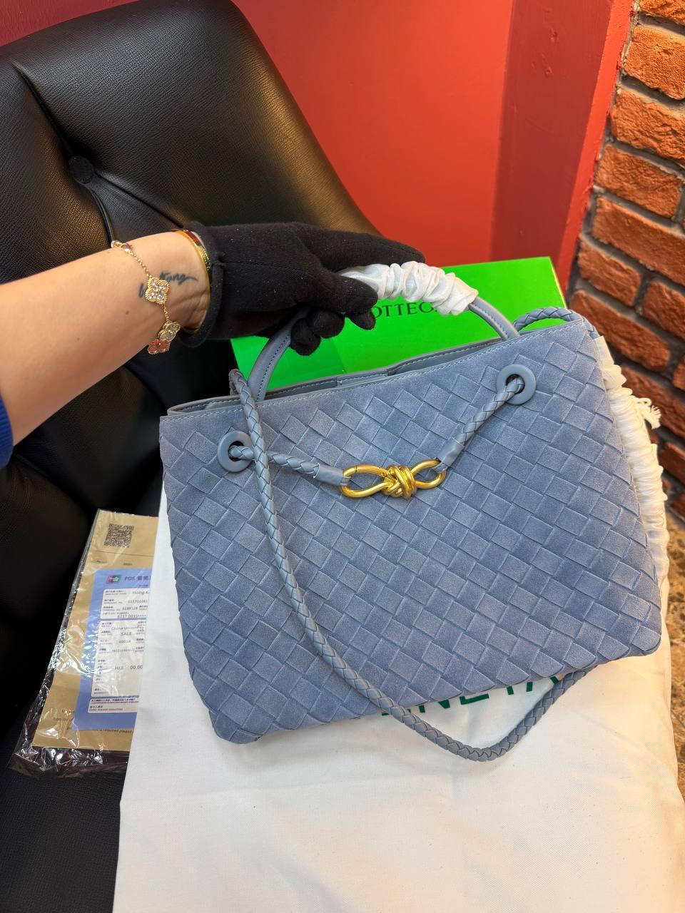 Bottega Veneta Andiamo Small "Blue"