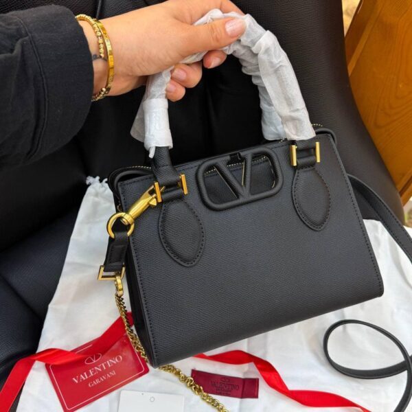 Valentino Garavani Small Vsling Leather Top-handle Bag "Black"