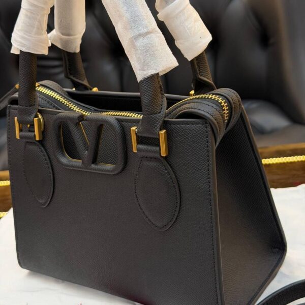 Valentino Garavani Small Vsling Leather Top-handle Bag "Black"