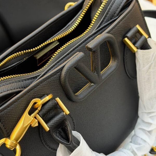 Valentino Garavani Small Vsling Leather Top-handle Bag "Black"