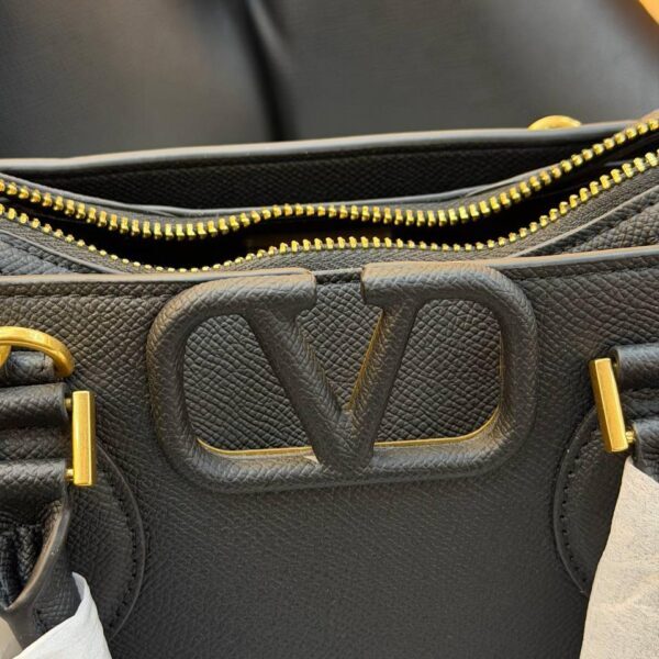 Valentino Garavani Small Vsling Leather Top-handle Bag "Black"