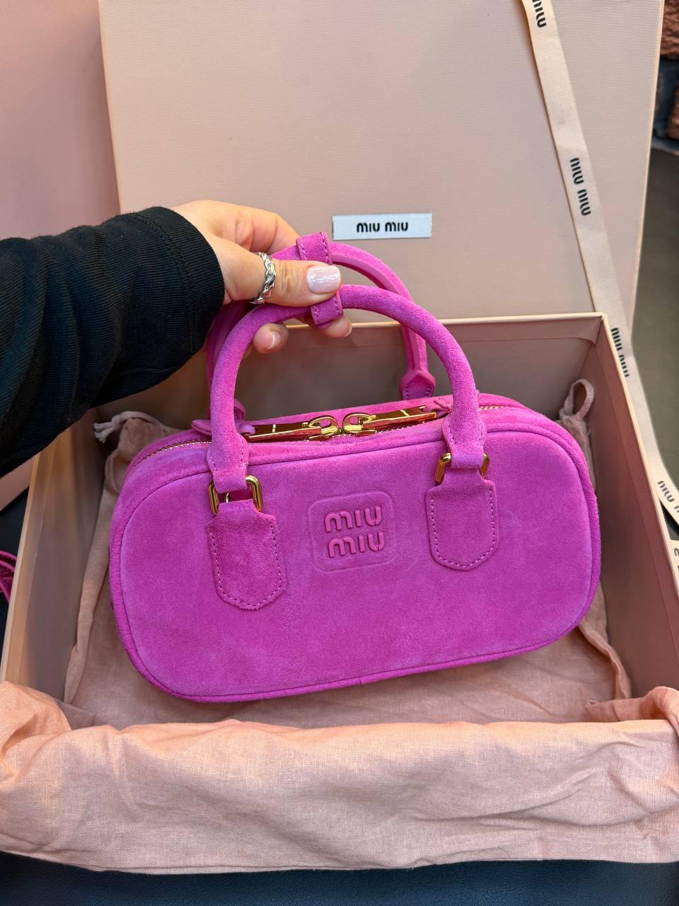 Miu Miu Arcadie Tote Bag Small "Pink" - Slika 3