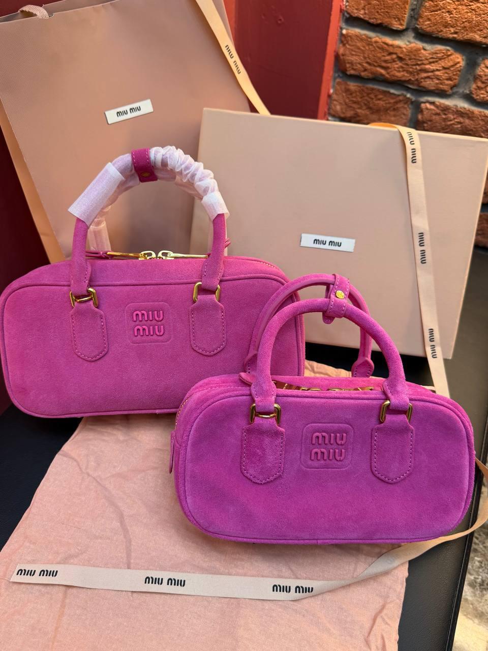 Miu Miu Arcadie Tote Bag Small "Pink" - Slika 5
