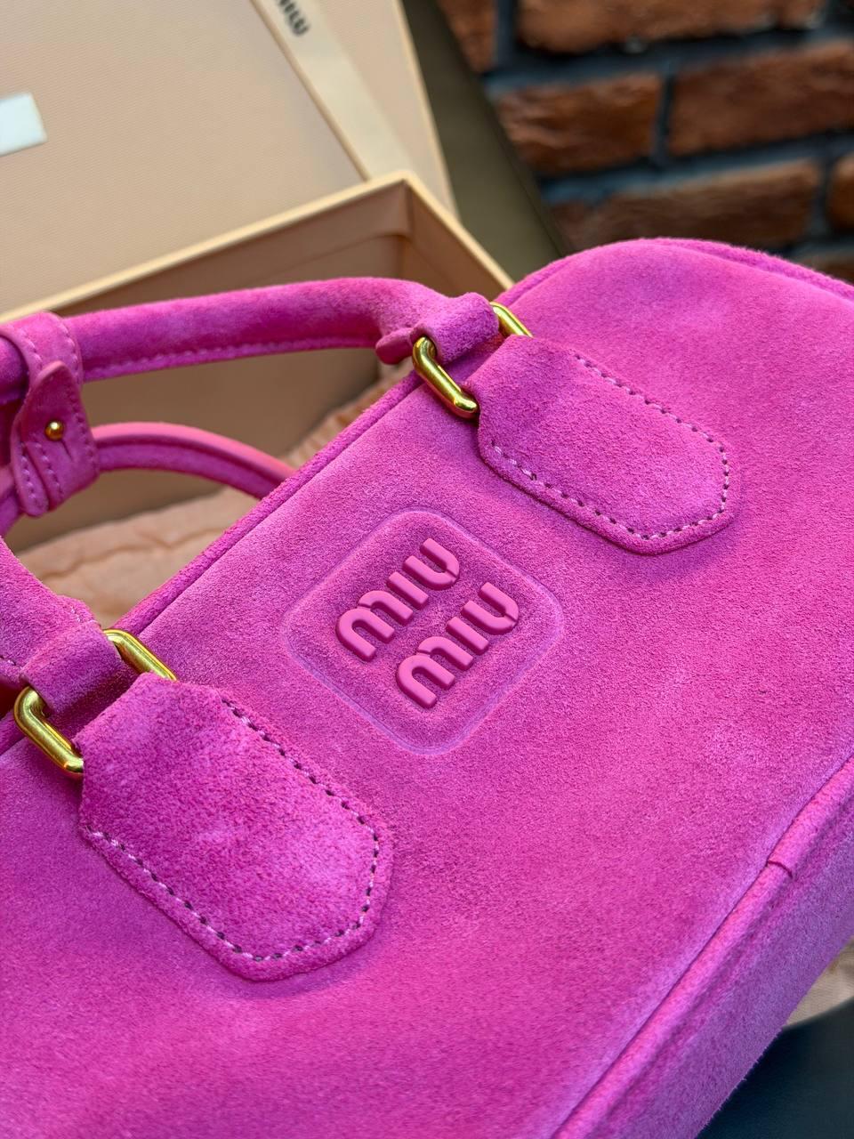 Miu Miu Arcadie Tote Bag Small "Pink" - Slika 7