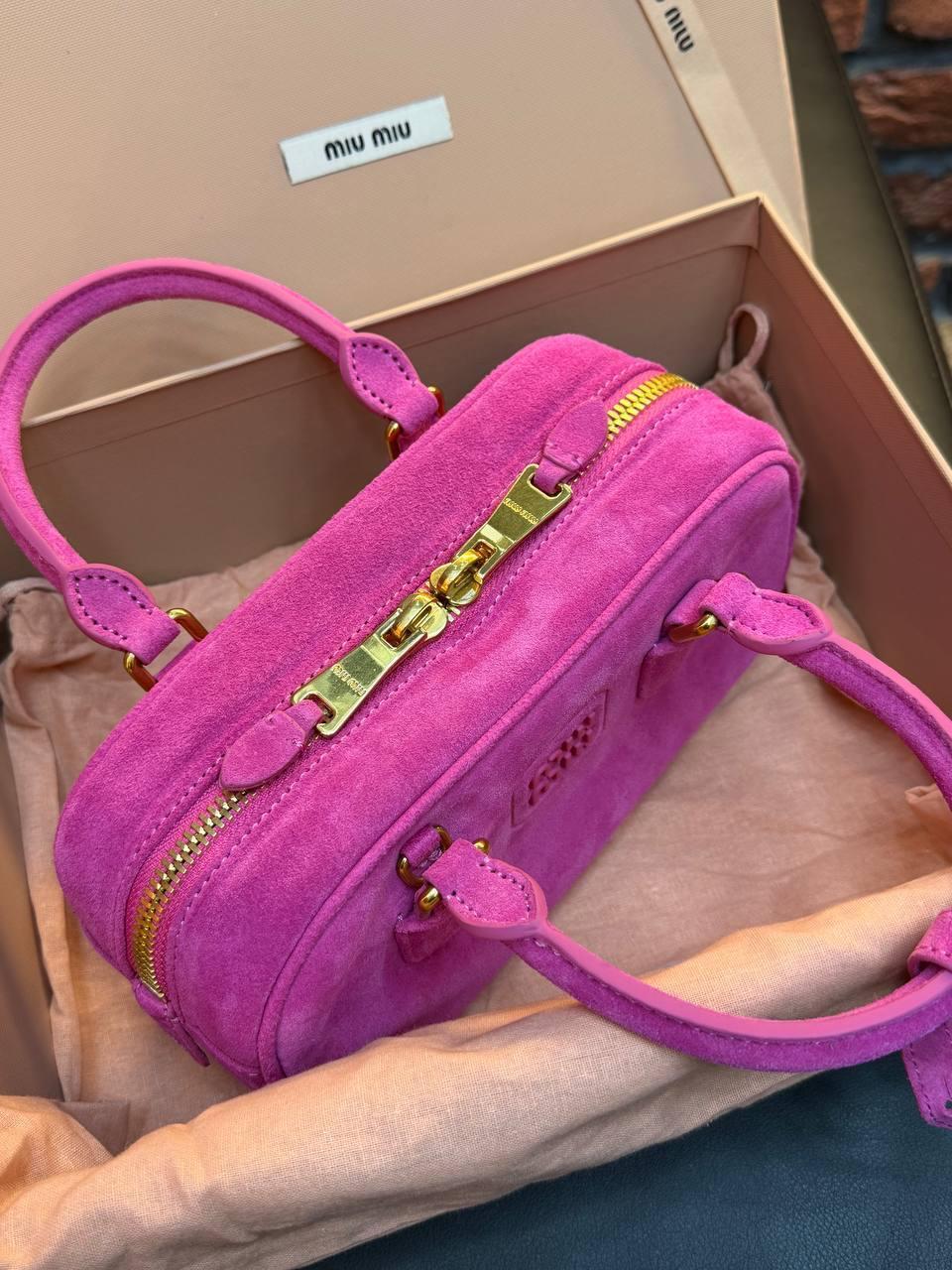 Miu Miu Arcadie Tote Bag Small "Pink" - Slika 8