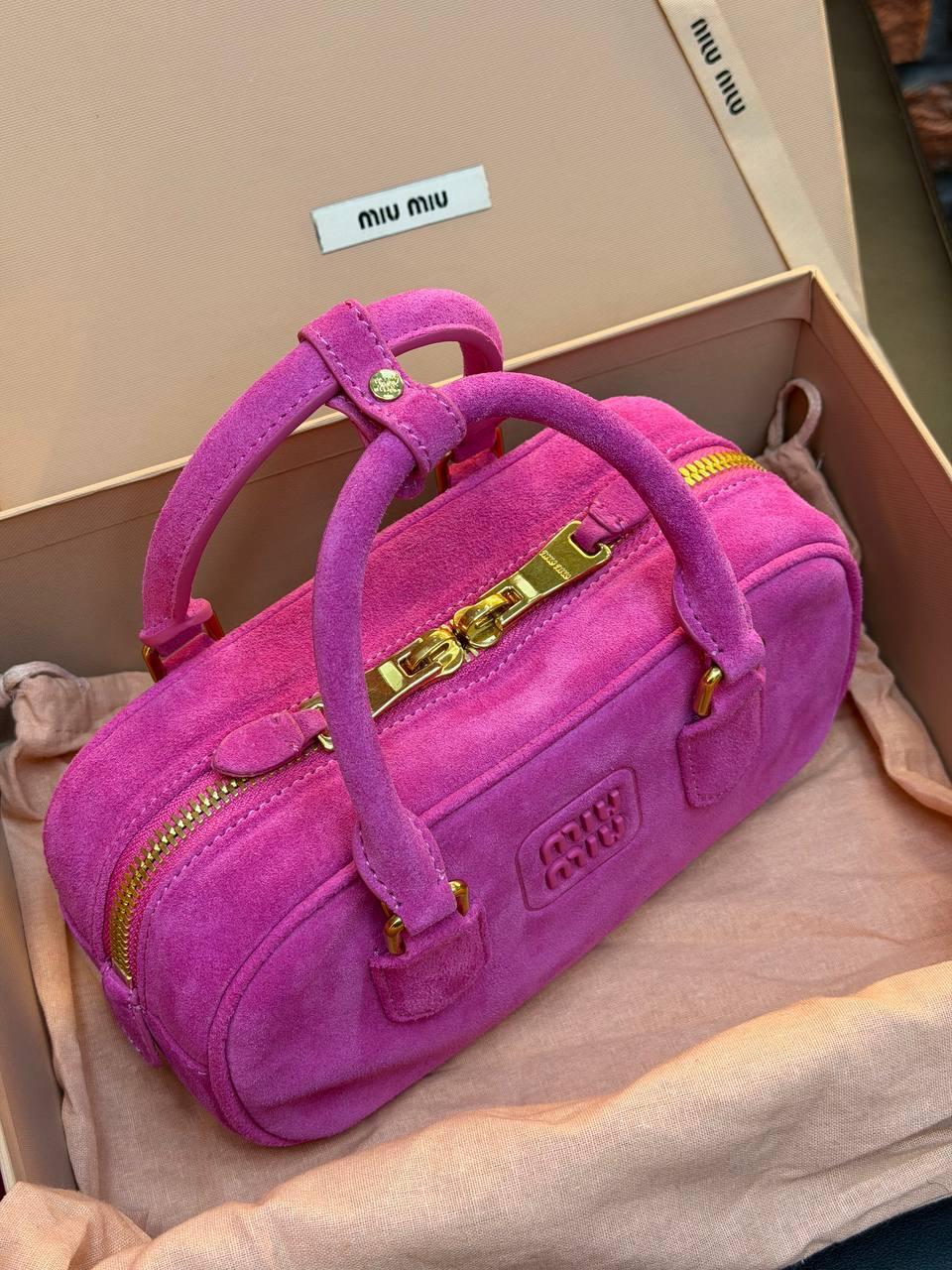 Miu Miu Arcadie Tote Bag Small "Pink" - Slika 9
