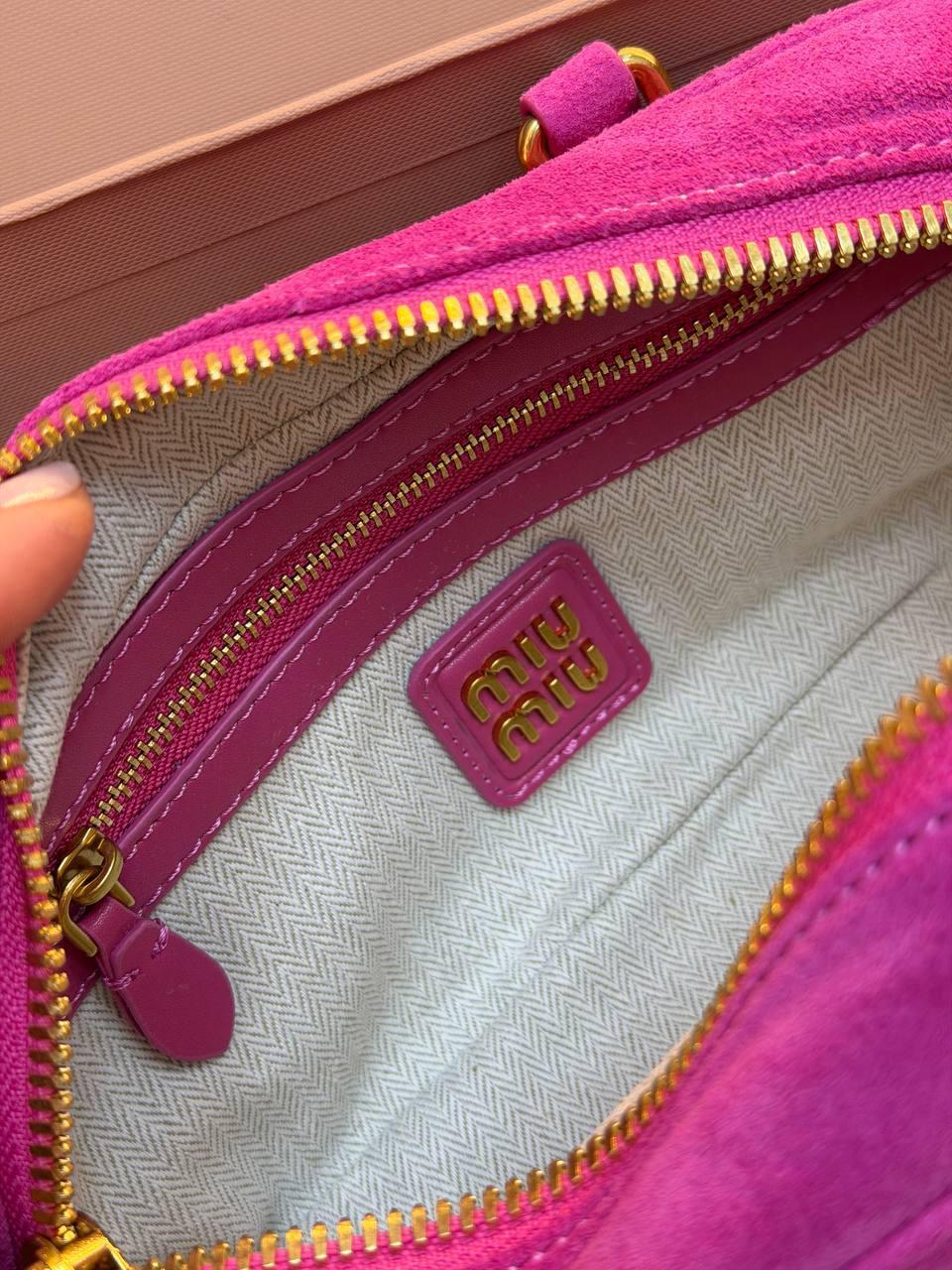 Miu Miu Arcadie Tote Bag Small "Pink" - Slika 10