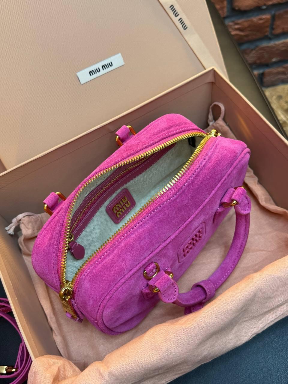 Miu Miu Arcadie Tote Bag Small "Pink" - Slika 13