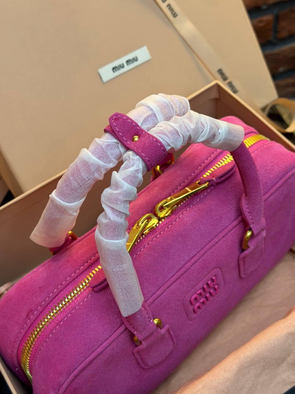 Miu Miu Arcadie Tote Bag Small "Pink" - Slika 16