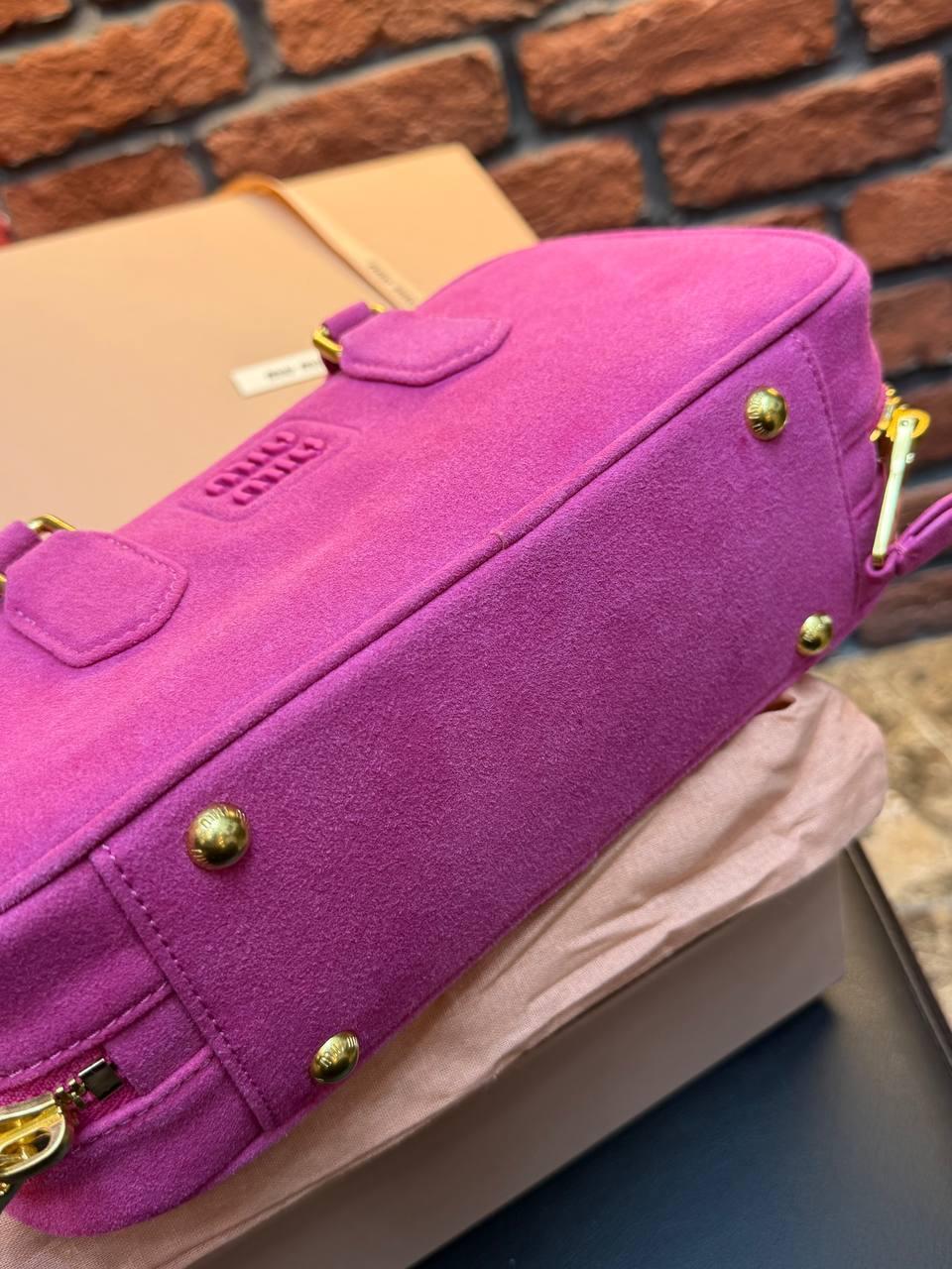 Miu Miu Arcadie Tote Bag Small "Pink" - Slika 18