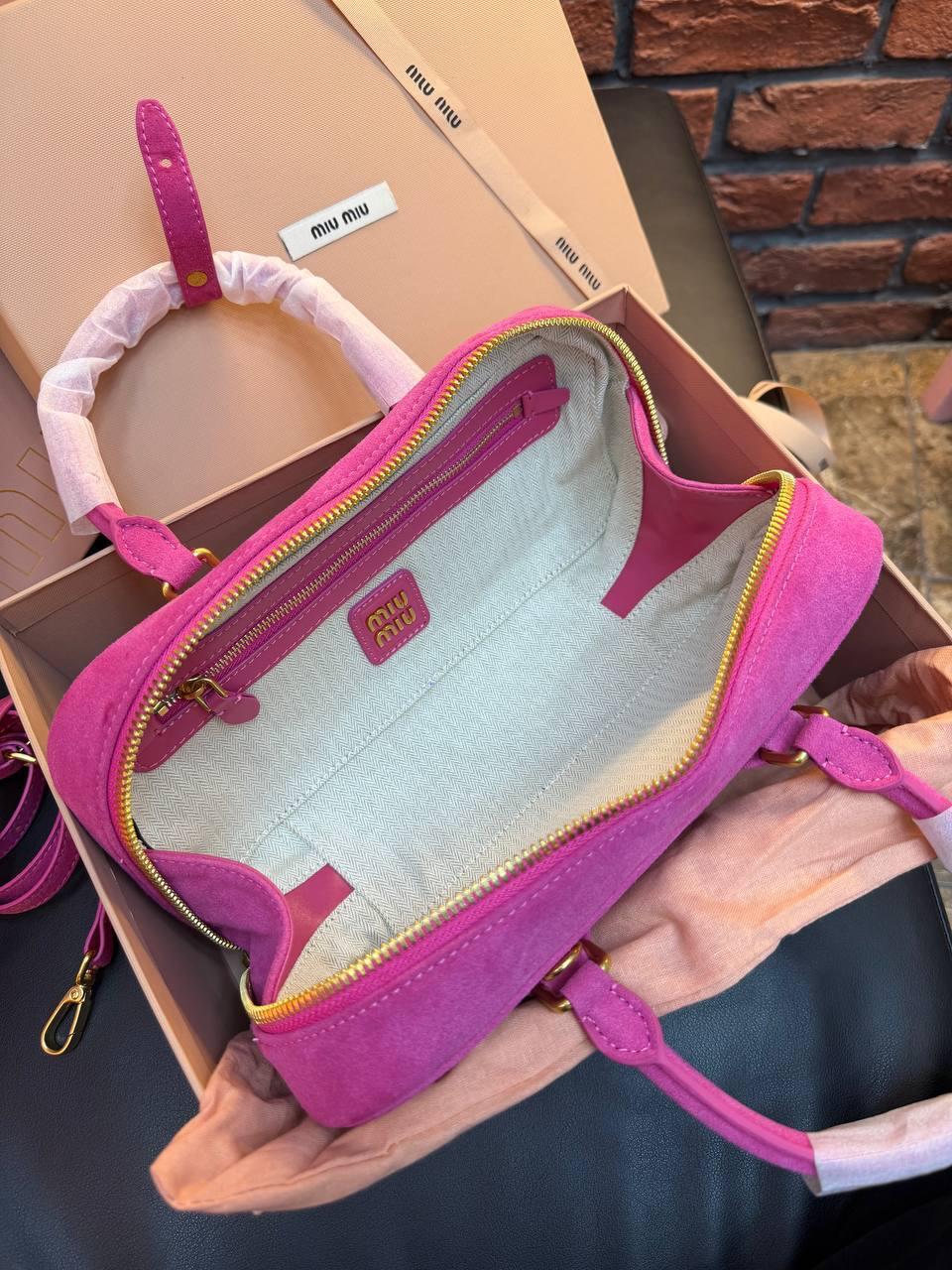 Miu Miu Arcadie Tote Bag Small "Pink" - Slika 20