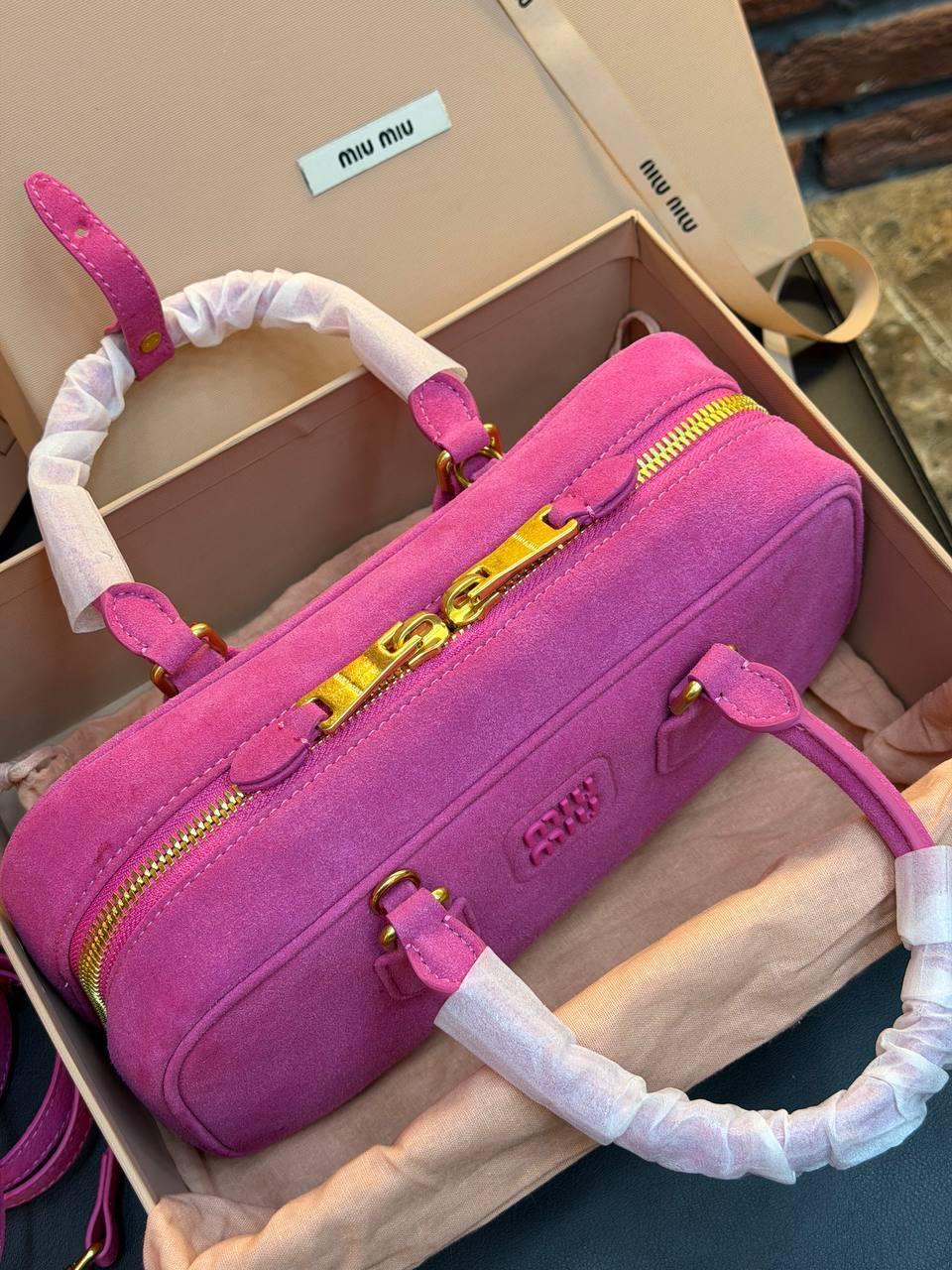 Miu Miu Arcadie Tote Bag Small "Pink" - Slika 21