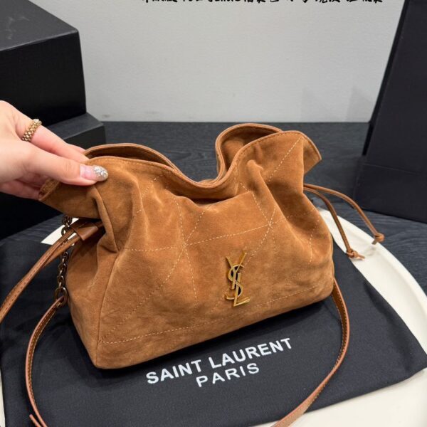 YVES SAİNT LAURENT Jamie Shopping Bag Suede "Brown"