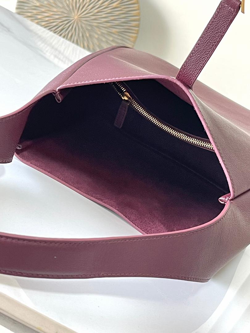 Saint Laurent LE 5 À 7 HOBO "Burgundy" - Slika 9