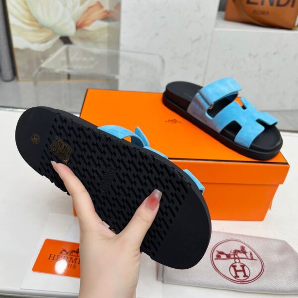 Hermes Noisette Sandala "Blue"