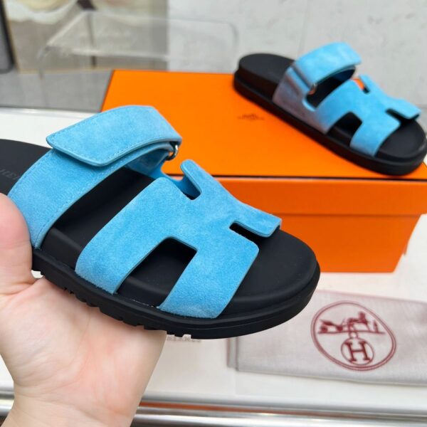 Hermes Noisette Sandala "Blue"