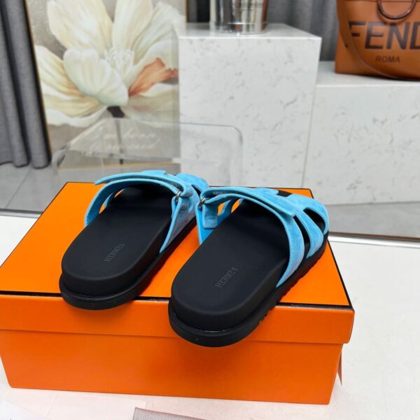 Hermes Noisette Sandala "Blue"