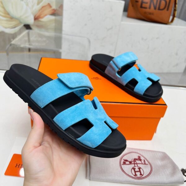 Hermes Noisette Sandala "Blue"