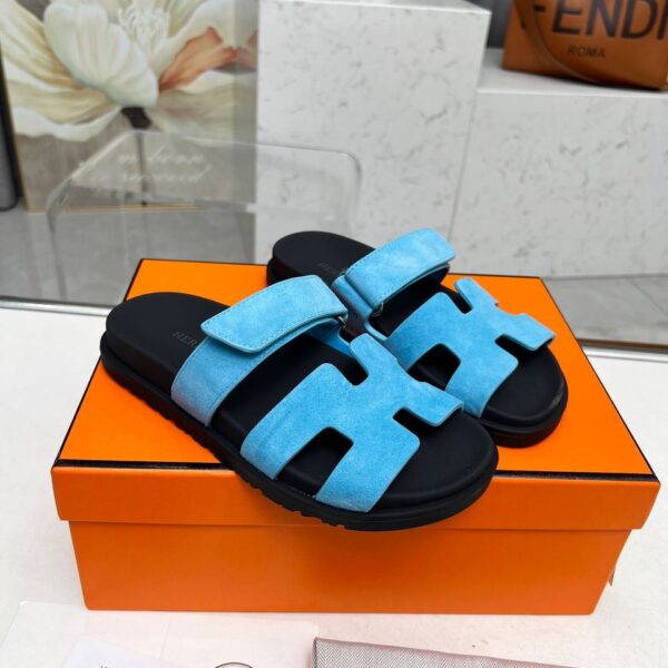Hermes Noisette Sandala "Blue"