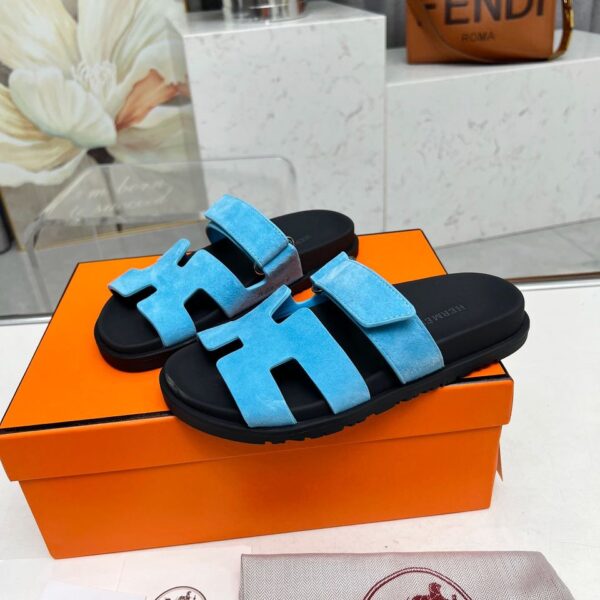 Hermes Noisette Sandala "Blue"