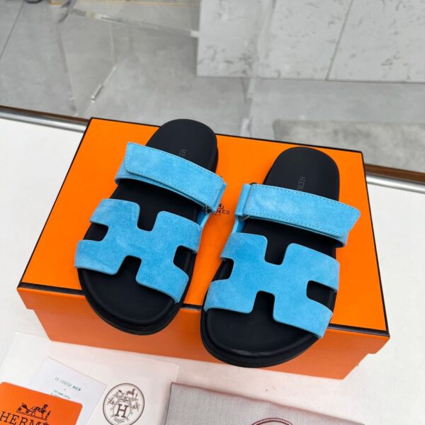 Hermes Noisette Sandala "Blue"