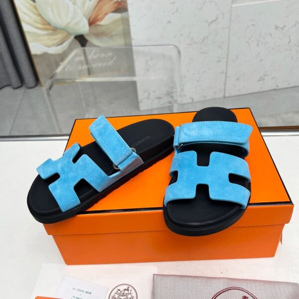 Hermes Noisette Sandala "Blue"