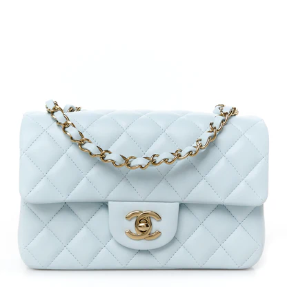 CHANEL Mini Flap Bag Light Blue