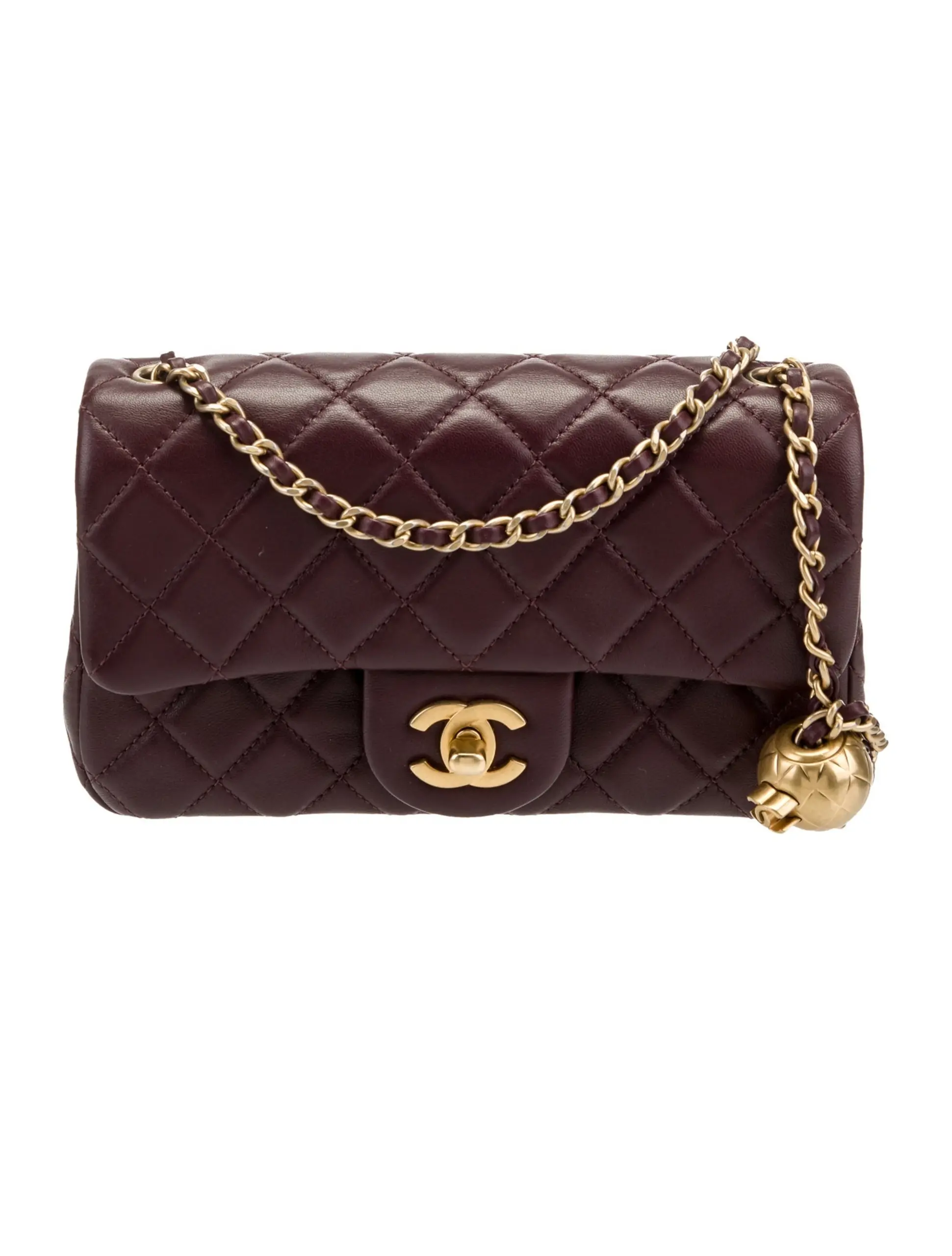 CHANEL Mini Flap Bag Brown