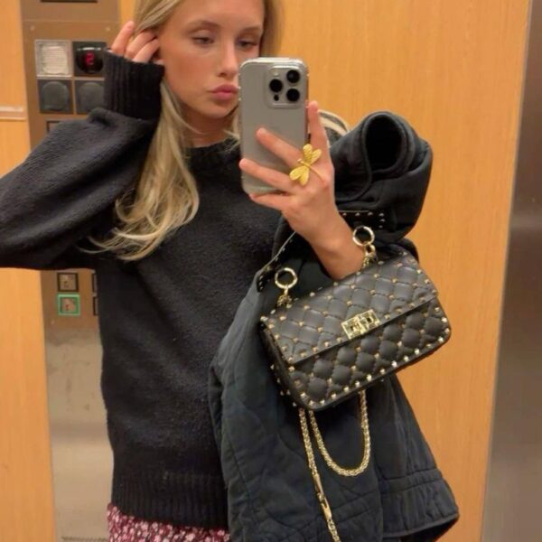 Valentino Garavani Medium Rockstud Spike Shoulder Bag