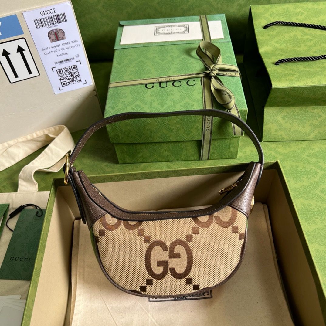 Gucci Ophidia Bag Mini Jumbo GG Camel/Ebony in Canvas - Slika 2