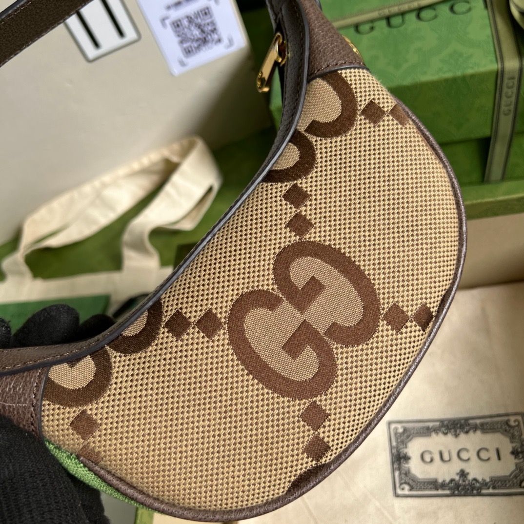 Gucci Ophidia Bag Mini Jumbo GG Camel/Ebony in Canvas - Slika 3