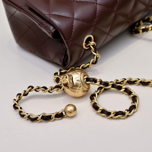 CHANEL Mini Flap Bag Brown