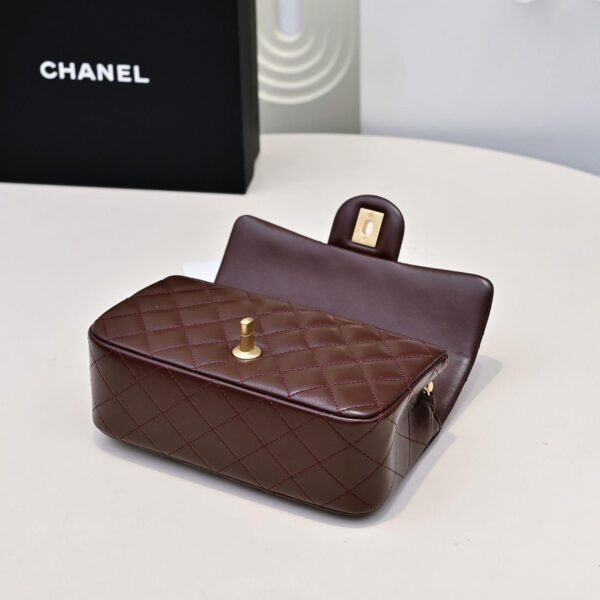 CHANEL Mini Flap Bag Brown