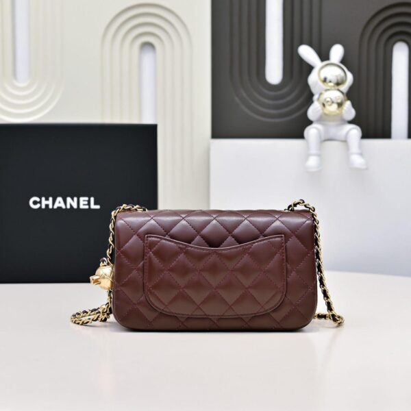 CHANEL Mini Flap Bag Brown