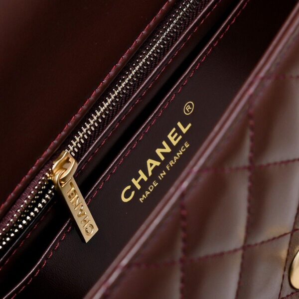 CHANEL Mini Flap Bag Brown