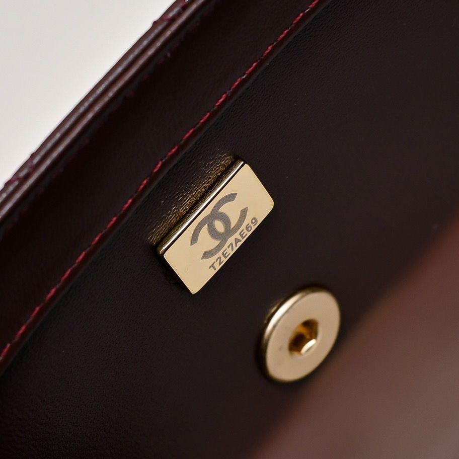 CHANEL Mini Flap Bag Brown - Slika 9