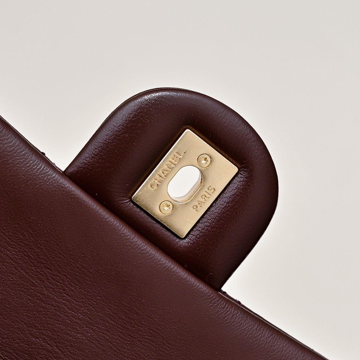 CHANEL Mini Flap Bag Brown - Slika 10