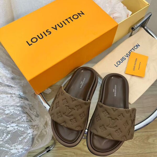 Louis Vuitton Pool Pillow Flat Comfort Mule "Brown"